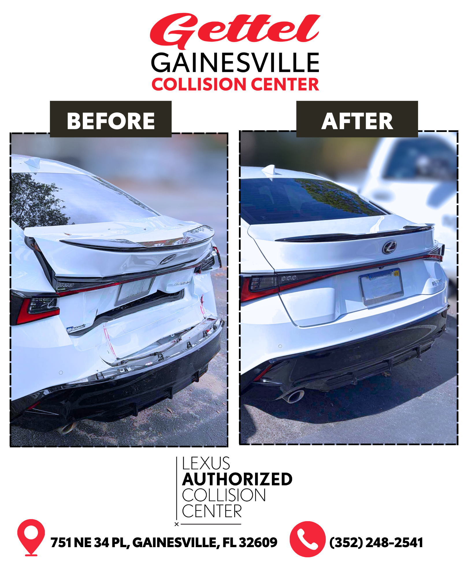 Before and After Collision Repair Example 14